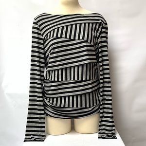 VINCE CAMUTO womens knit striped top size M